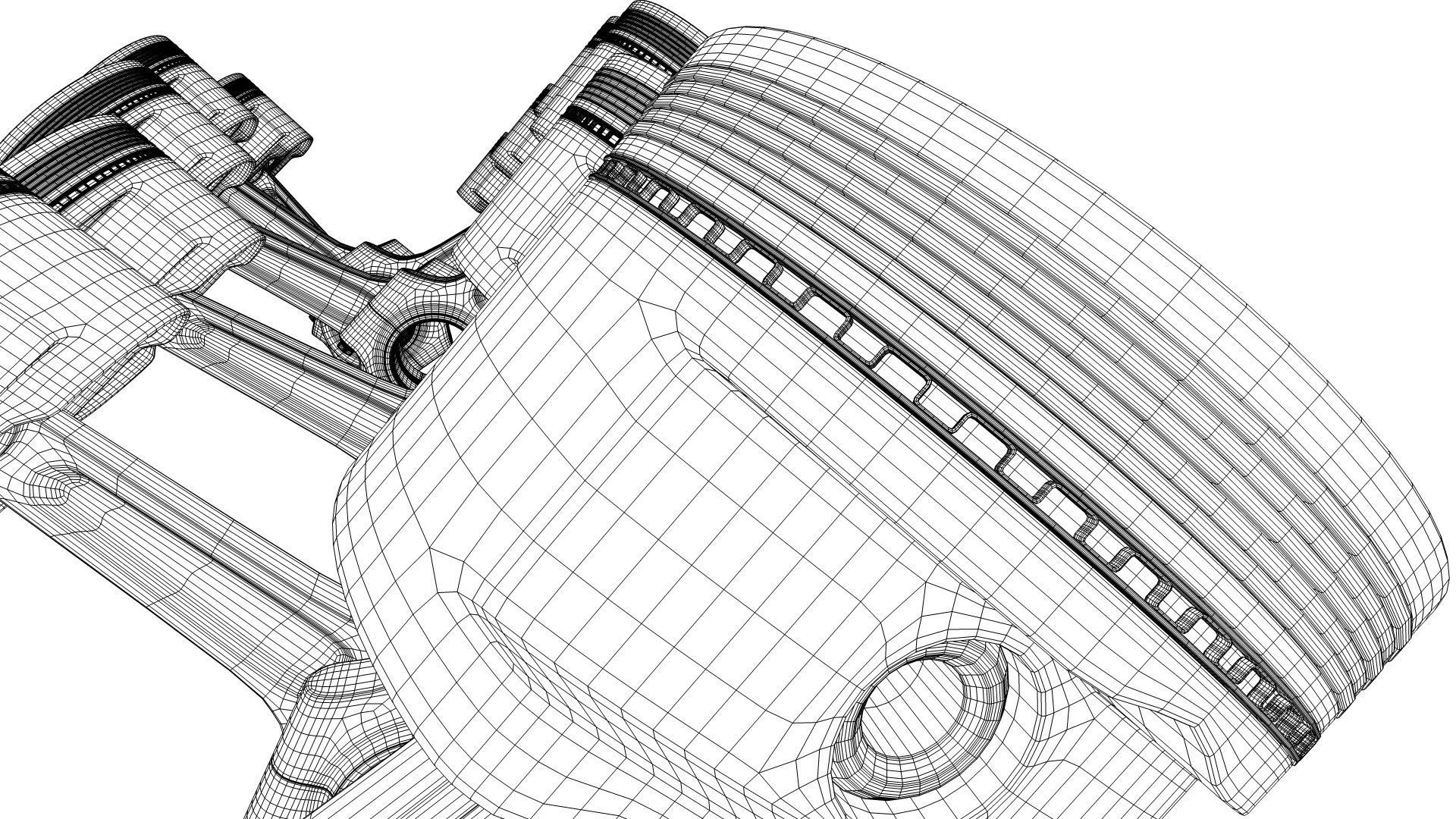 V12 Engine Working Animated 3D model_34