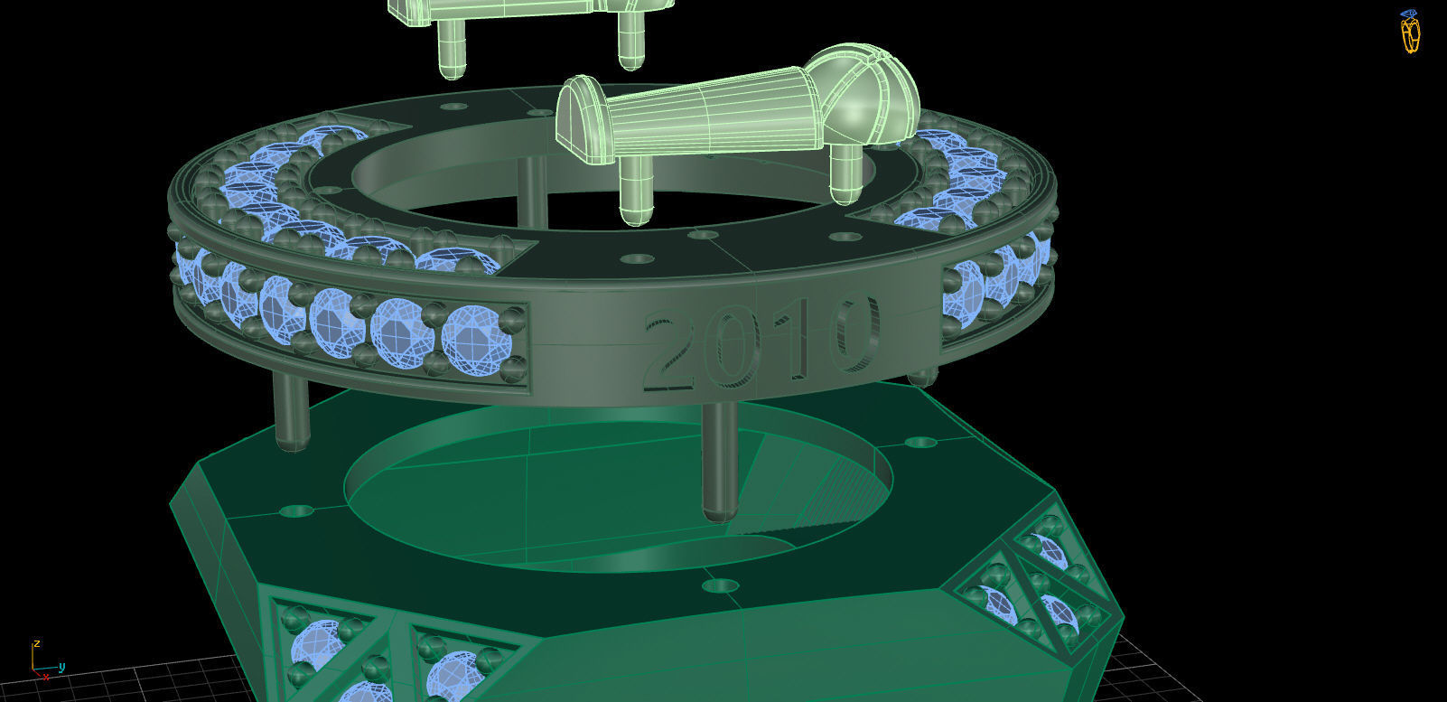 Lakers Ring 2009-2010 TH01303 3D print model_11