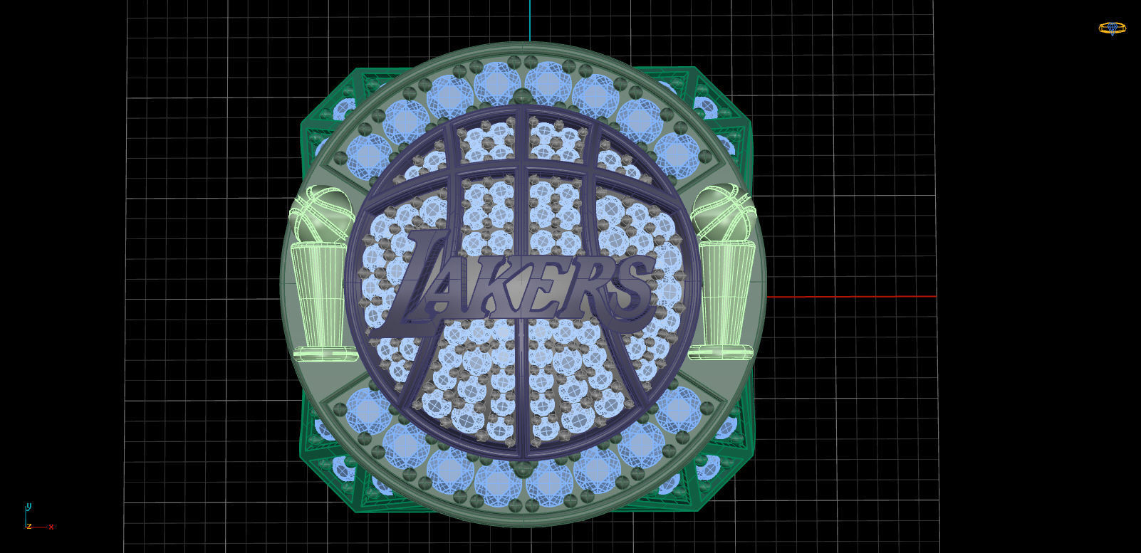 Lakers Ring 2009-2010 TH01303 3D print model_2