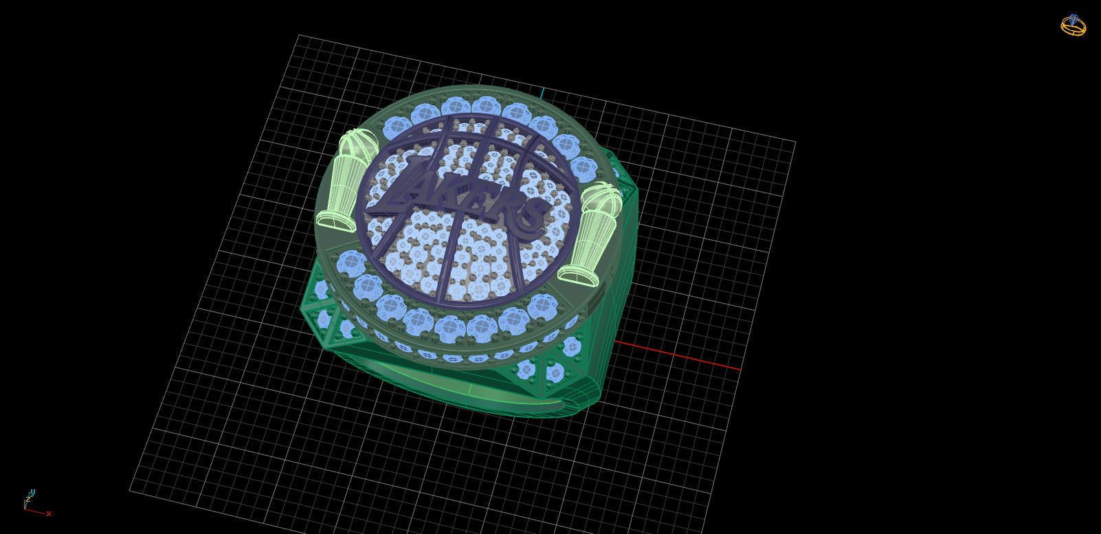 Lakers Ring 2009-2010 TH01303 3D print model_4