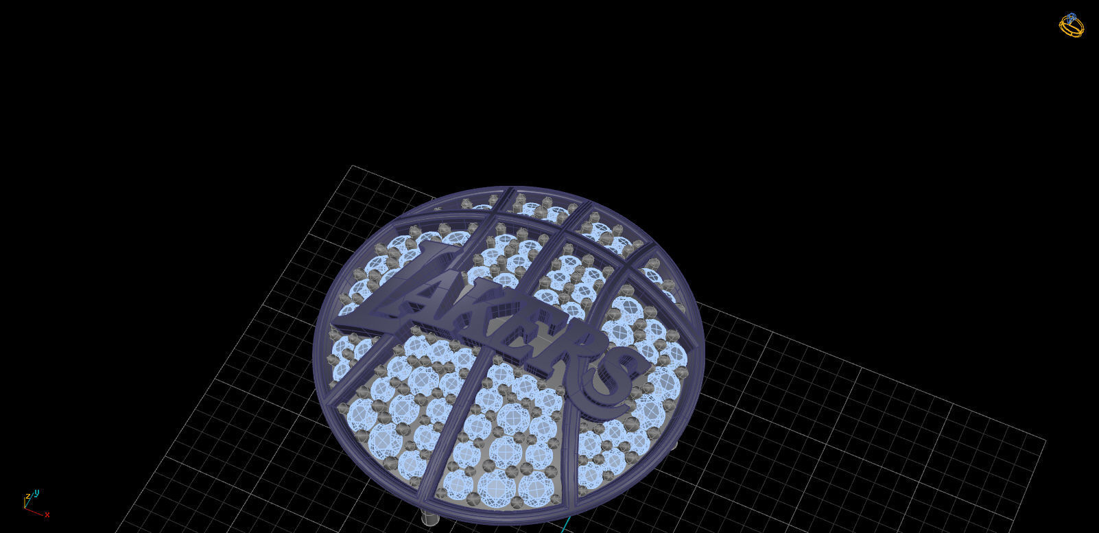 Lakers Ring 2009-2010 TH01303 3D print model_9