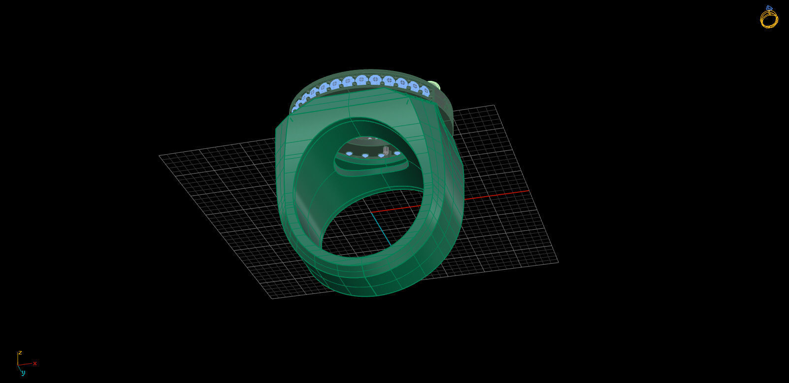 Lakers Ring 2009-2010 TH01303 3D print model_6