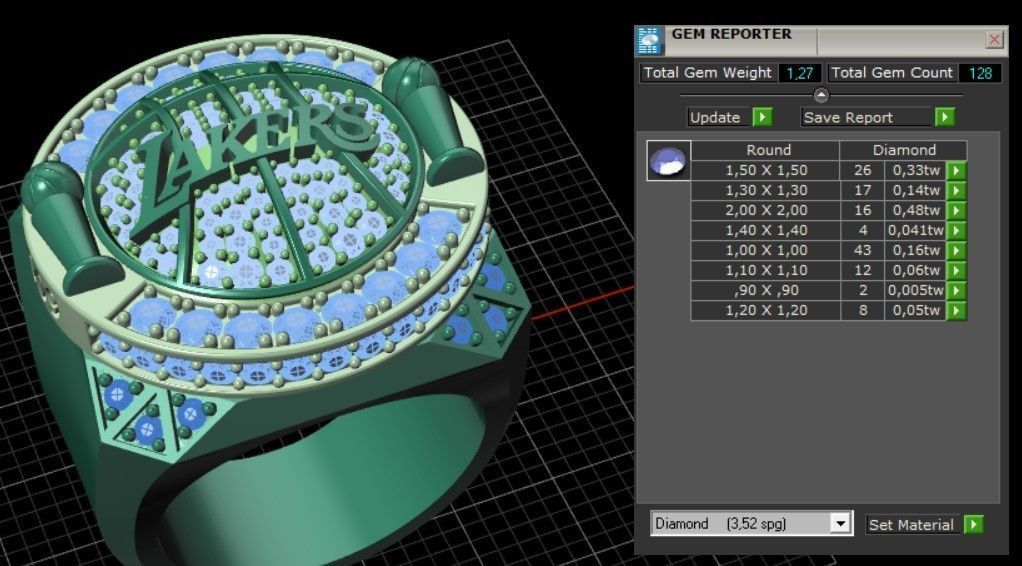 Lakers Ring 2009-2010 TH01303 3D print model_16
