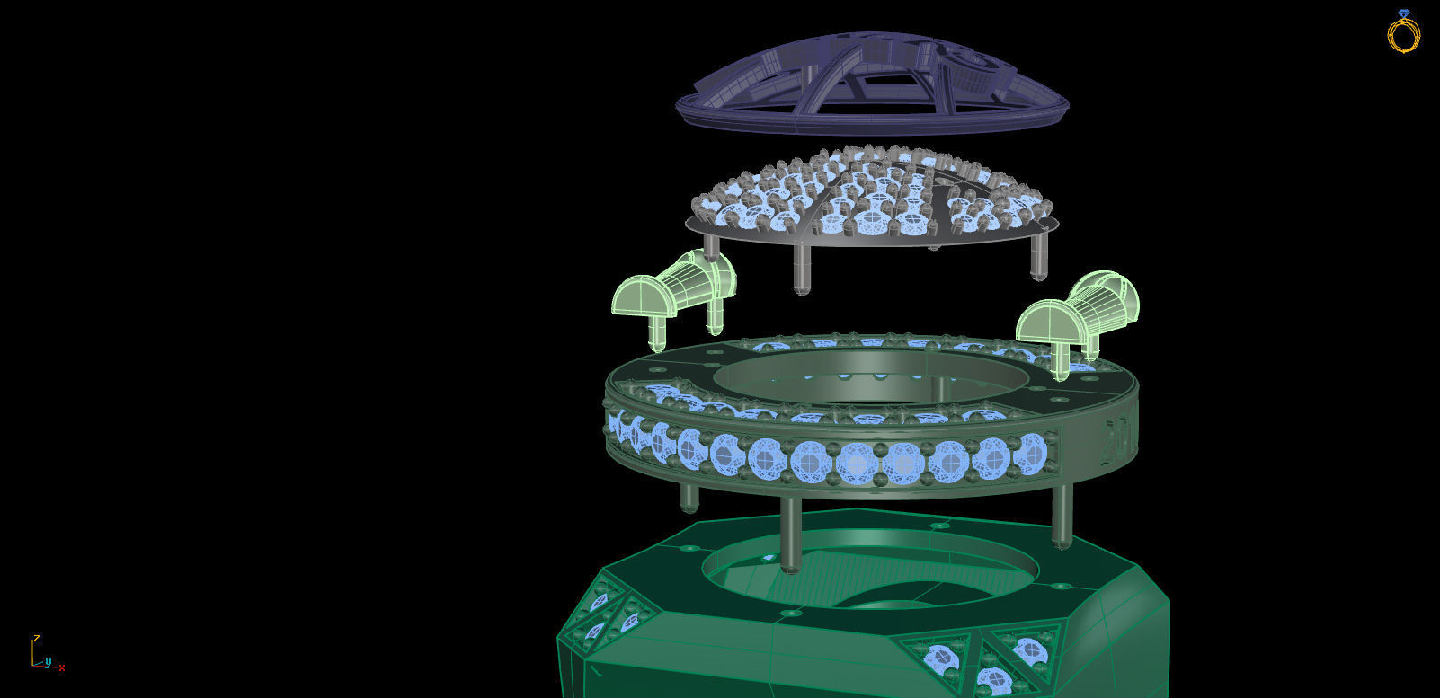 Lakers Ring 2009-2010 TH01303 3D print model_7