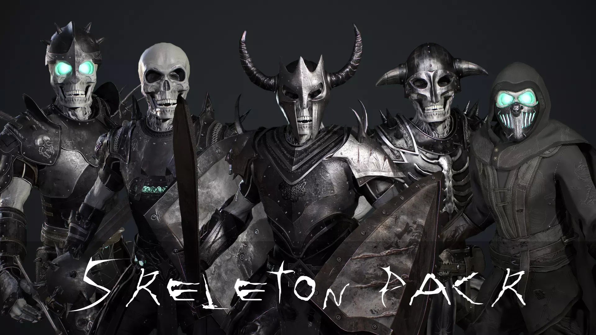 Skeleton pack 3D Model Collection_0