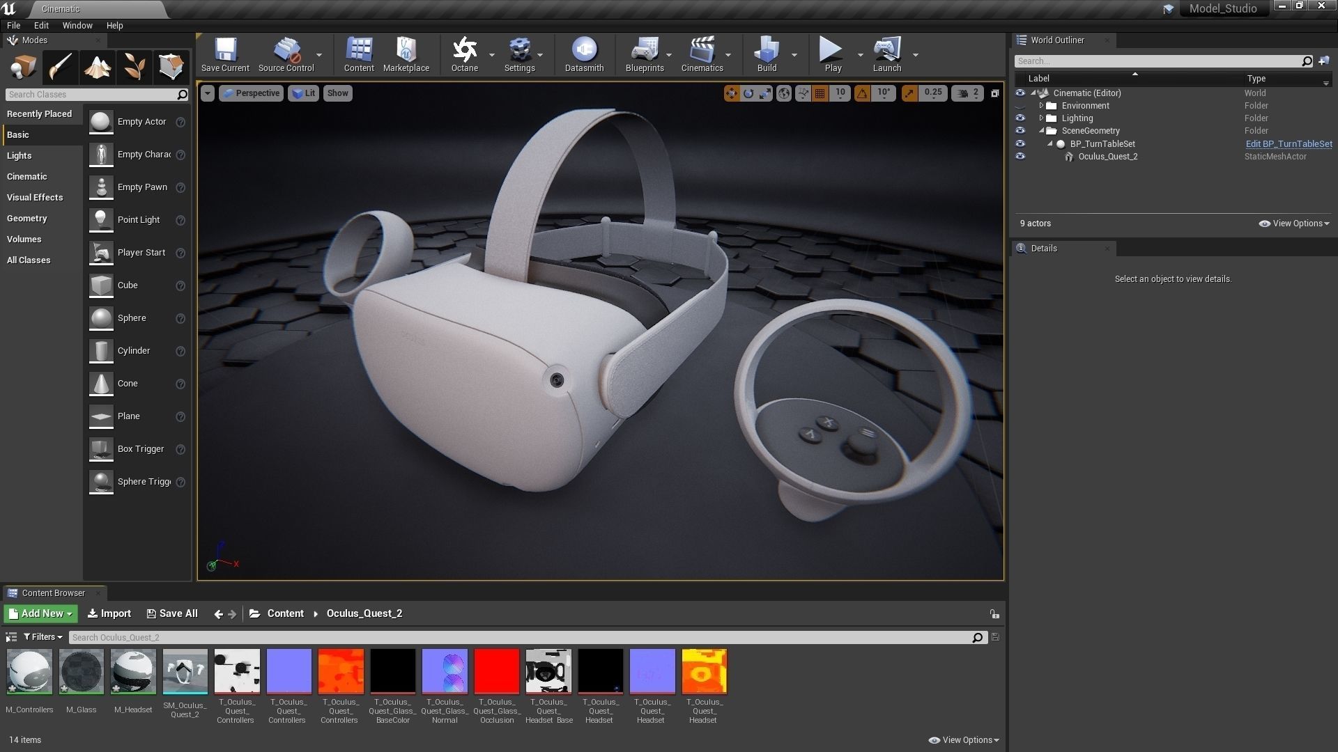Oculus Quest 2 VR Headset with Controllers Low-poly 3D model_25