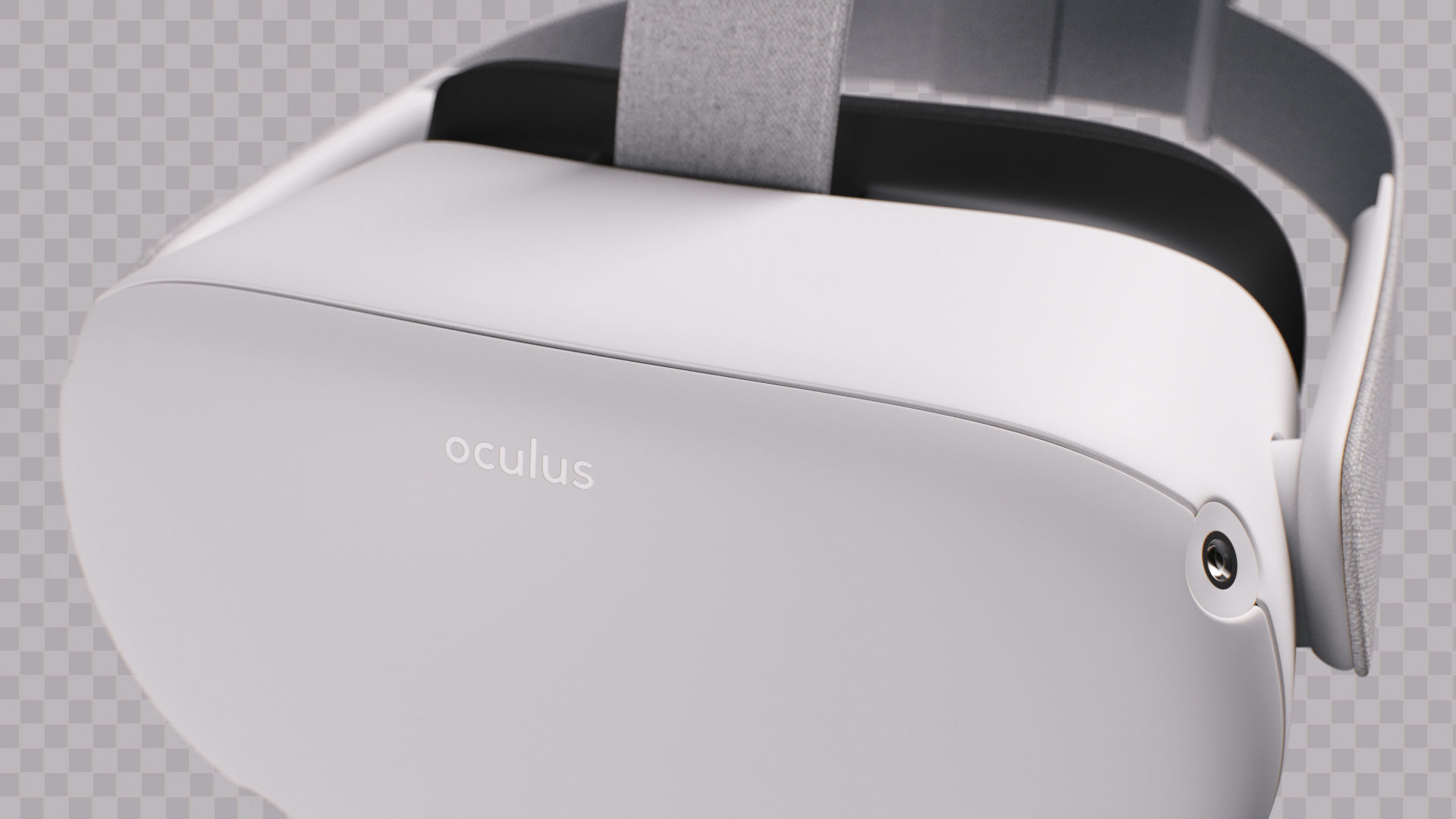 Oculus Quest 2 VR Headset with Controllers Low-poly 3D model_10
