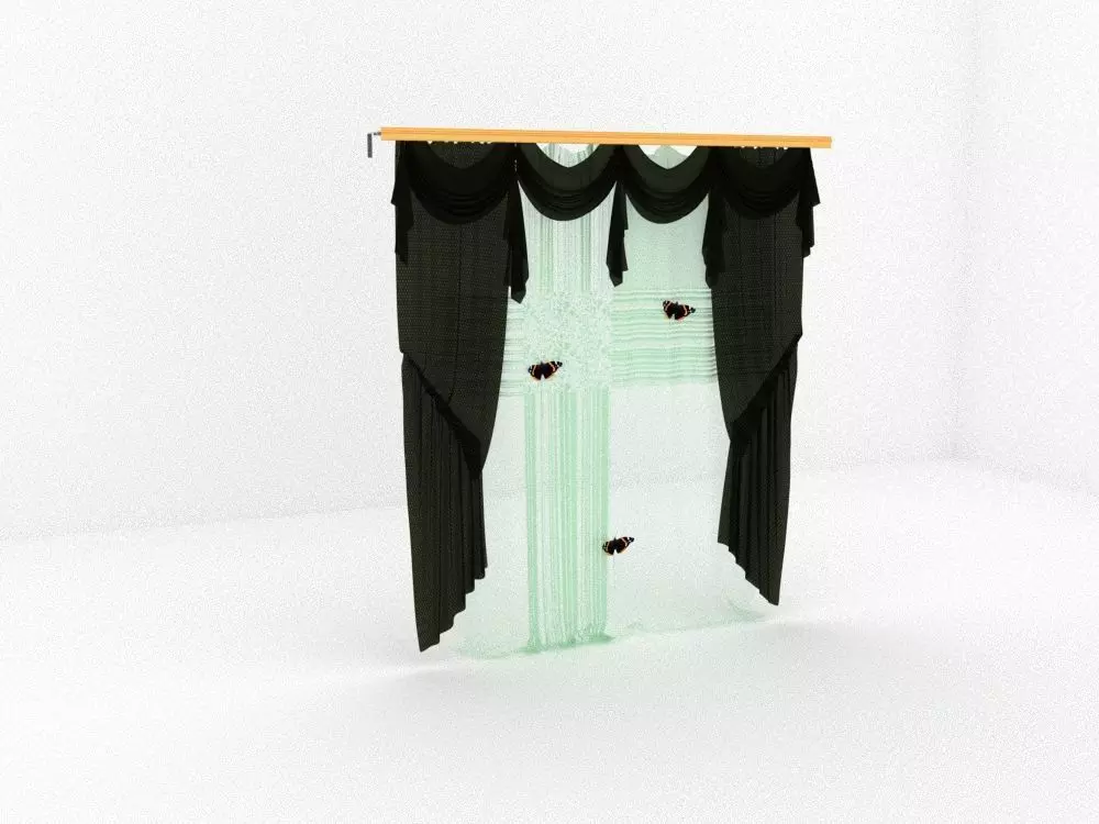 curtain 3D model_0