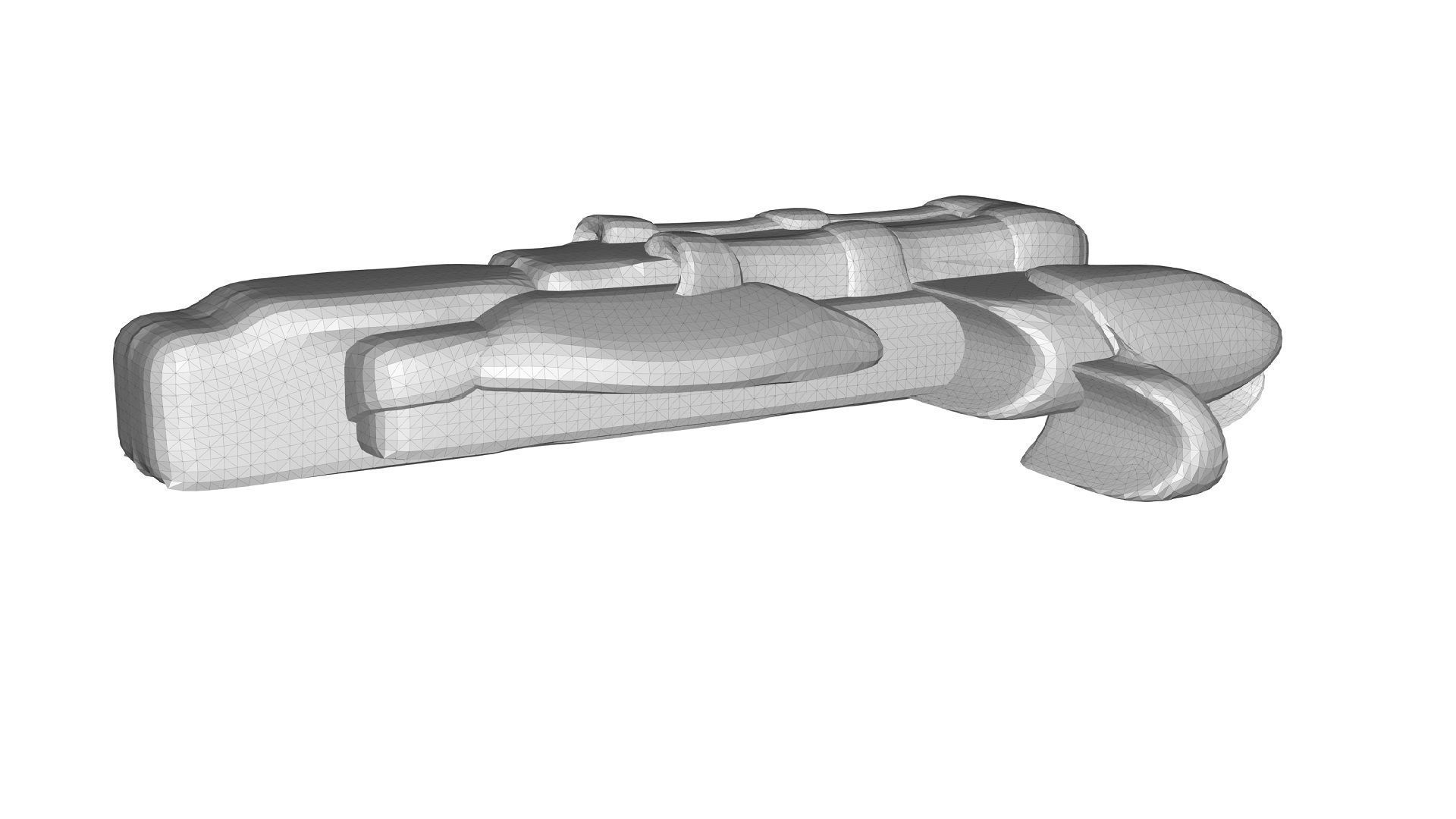 Sci Fi Spacecraft Low-poly 3D model_6