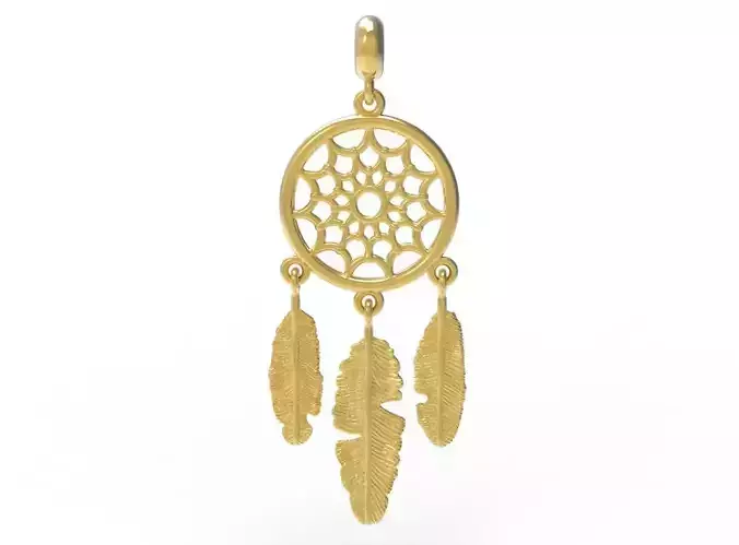 Dream Catcher Pendant 3D print model