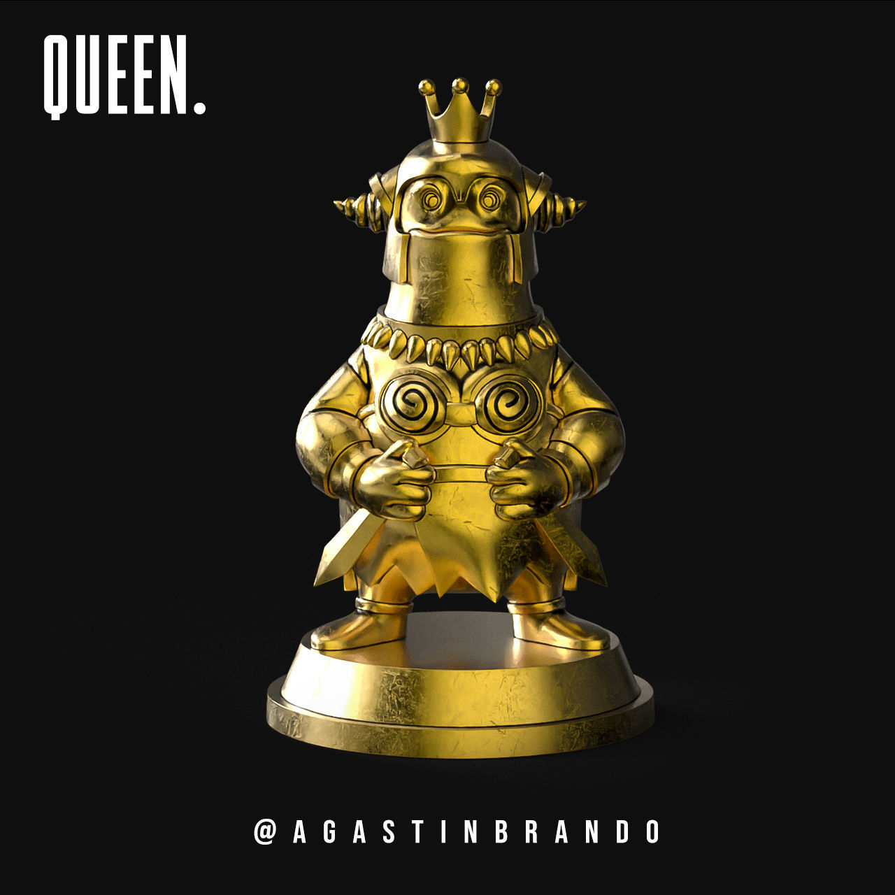 3D Miniature for chess set STL 3D print model_5