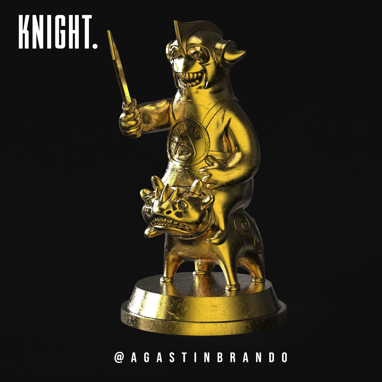 3D Miniature for chess set STL 3D print model_2