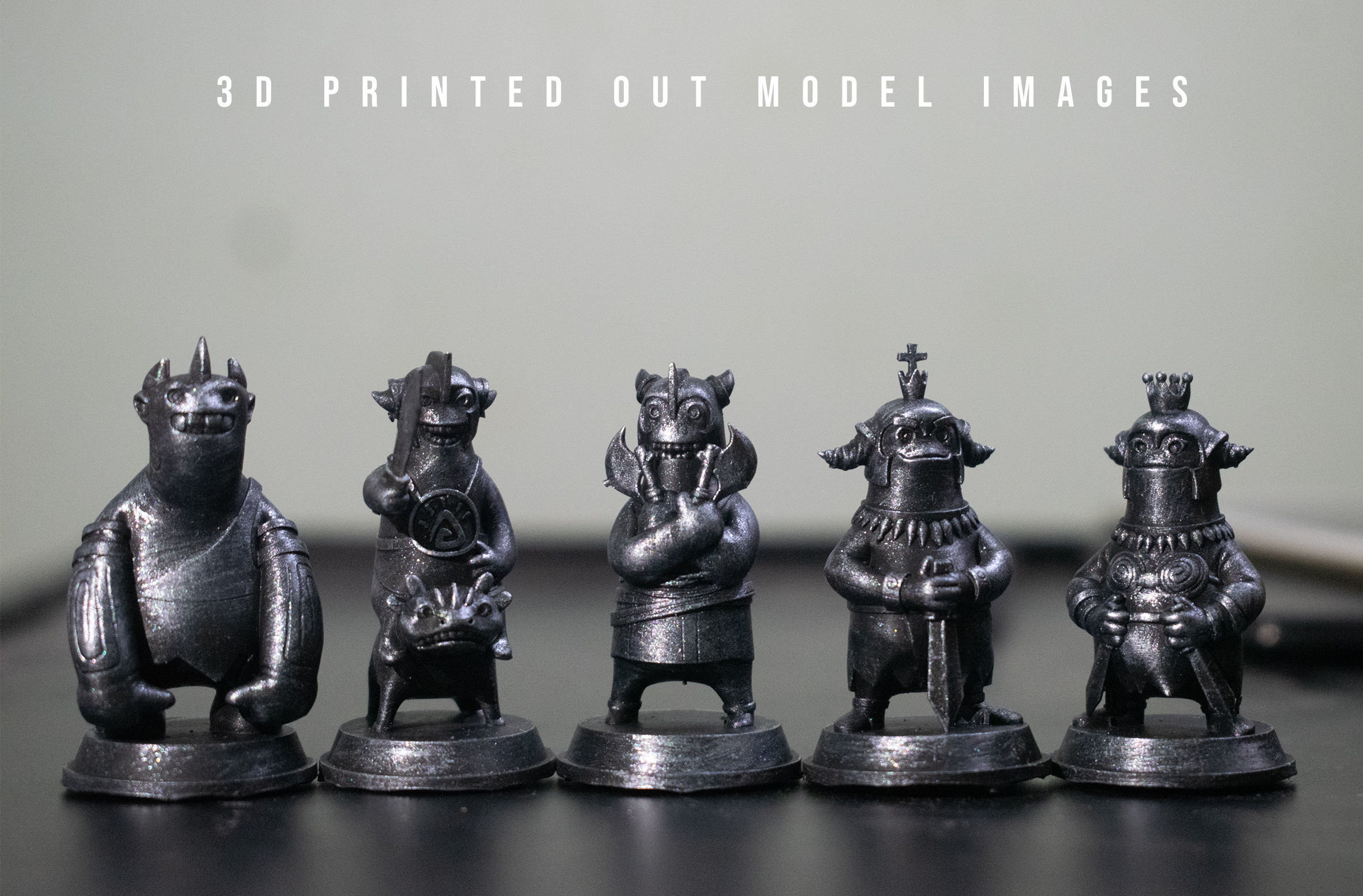 3D Miniature for chess set STL 3D print model_14