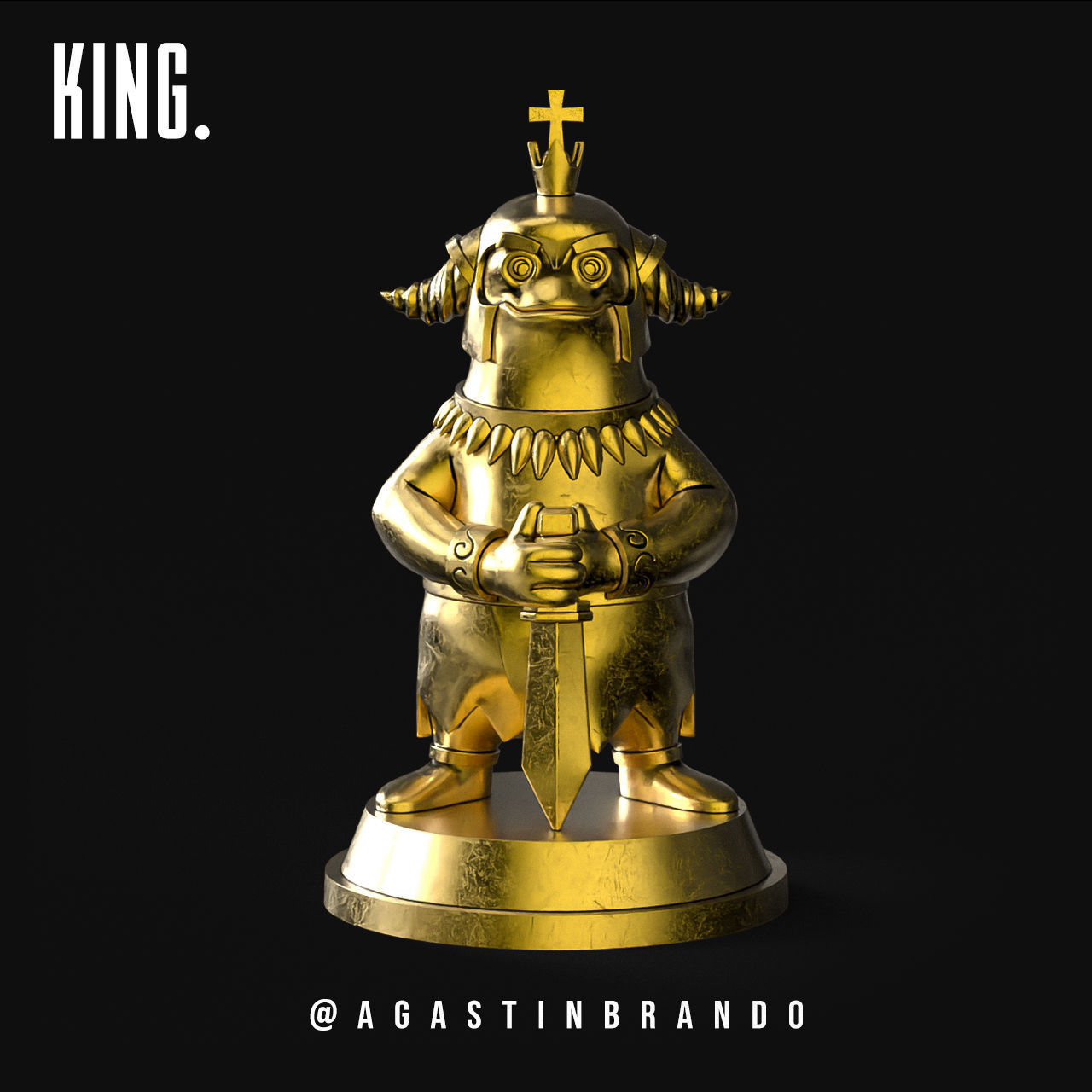 3D Miniature for chess set STL 3D print model_4