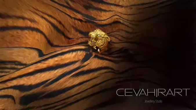 Tiger Ring TH01304 3D print model