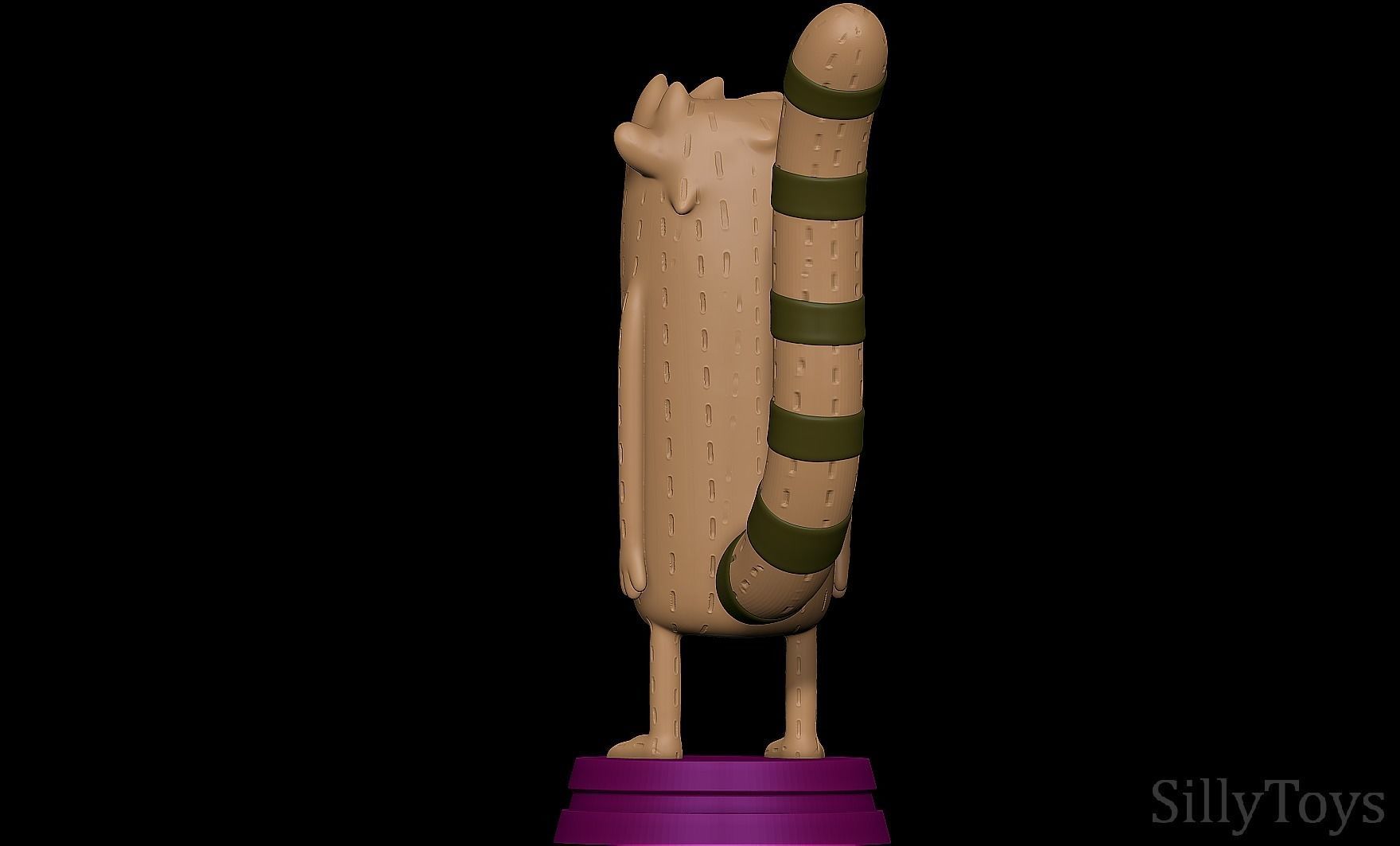 Rigby - Regular Show  3D print model_1