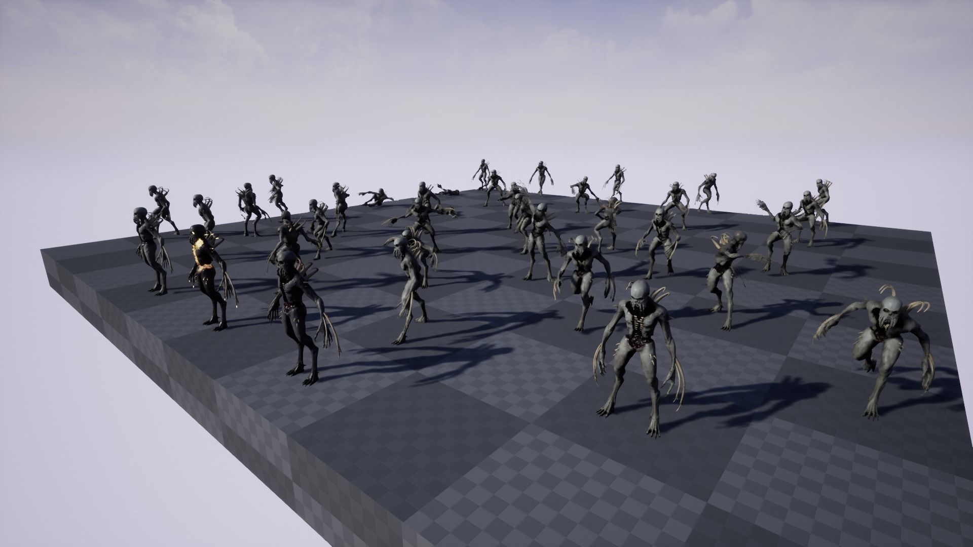 NecroMonster undead creature Low-poly 3D model_27