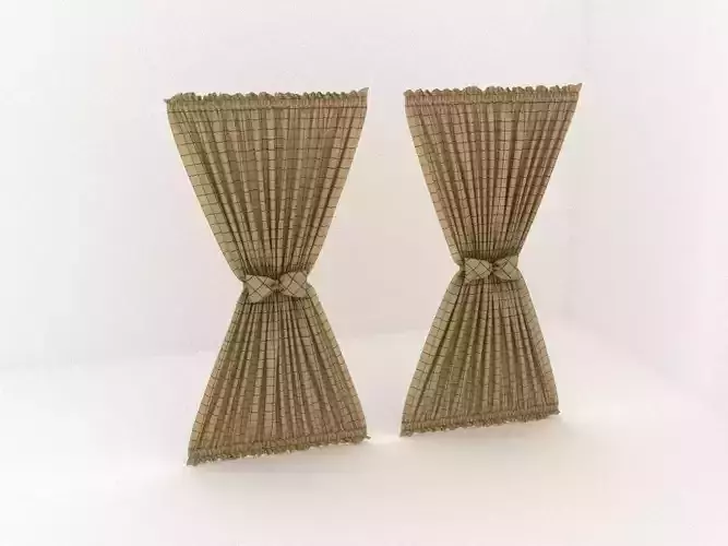 A curtain pair of curtains