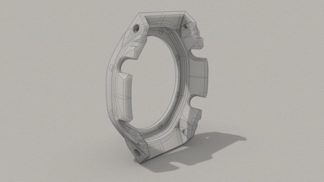 Watch Case with Screws for CASIO GA-2100 3D print model_3