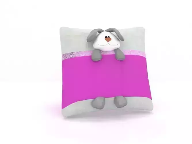 pillow with bunny