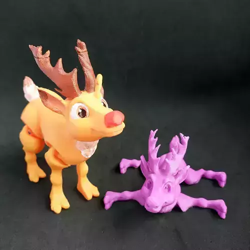  Clumsy Christmas Raindeer 3D print model