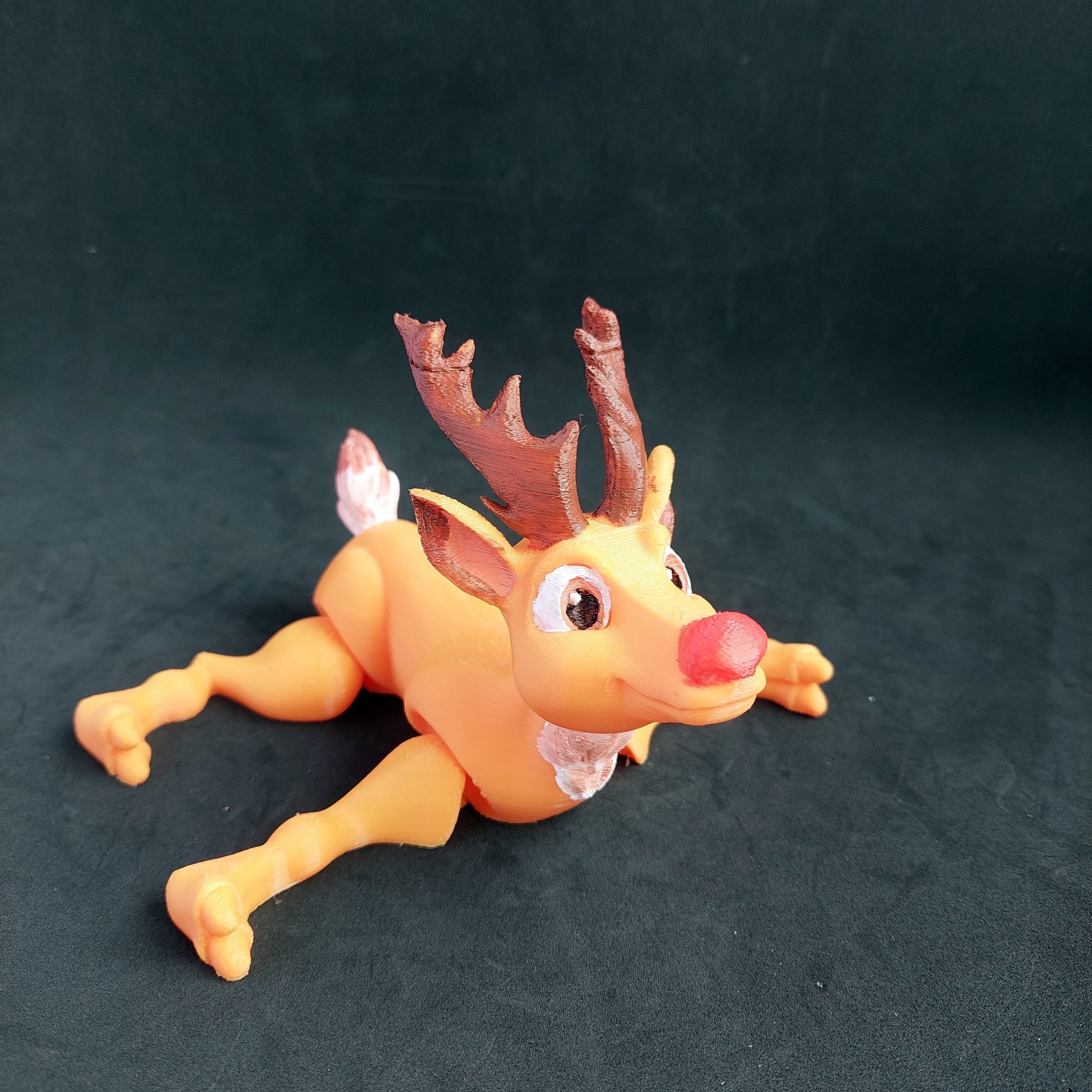 Clumsy Christmas Raindeer 3D print model_2