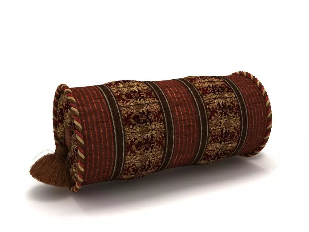 pillow with tassels 3D model_0