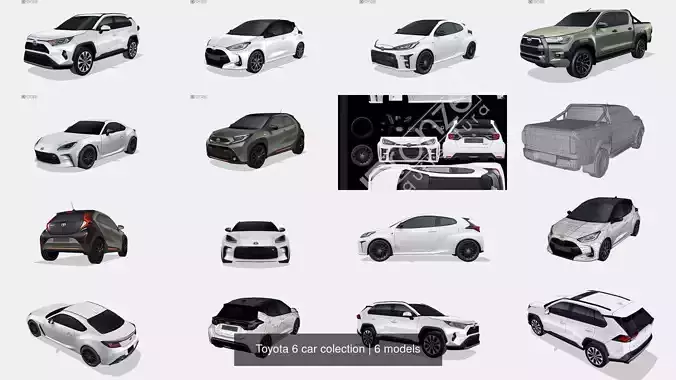 Toyota 6 car colection