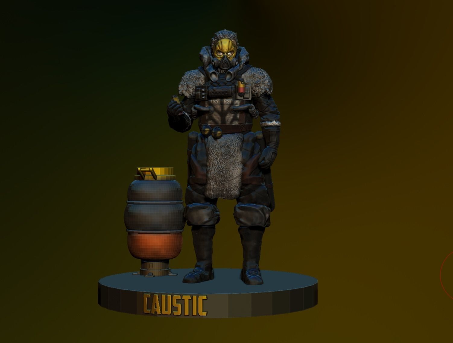 CAUSTIC FROM APEX LEGENDS 3D print model_1
