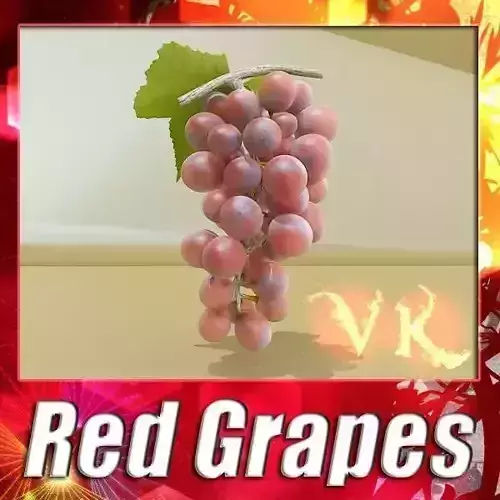 Red Grapes High Detail