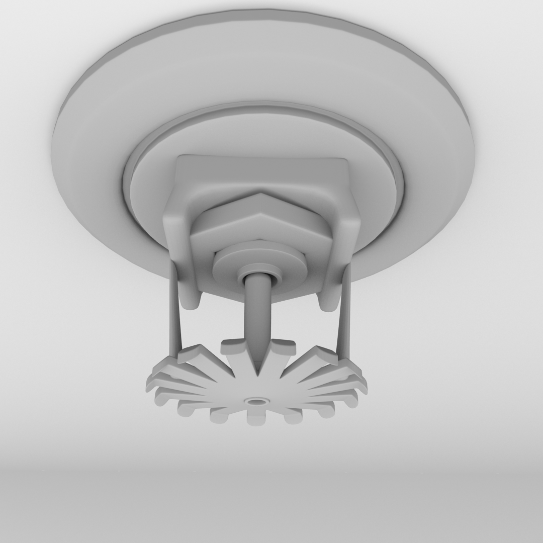 Fire Sprinkler 3D model_3