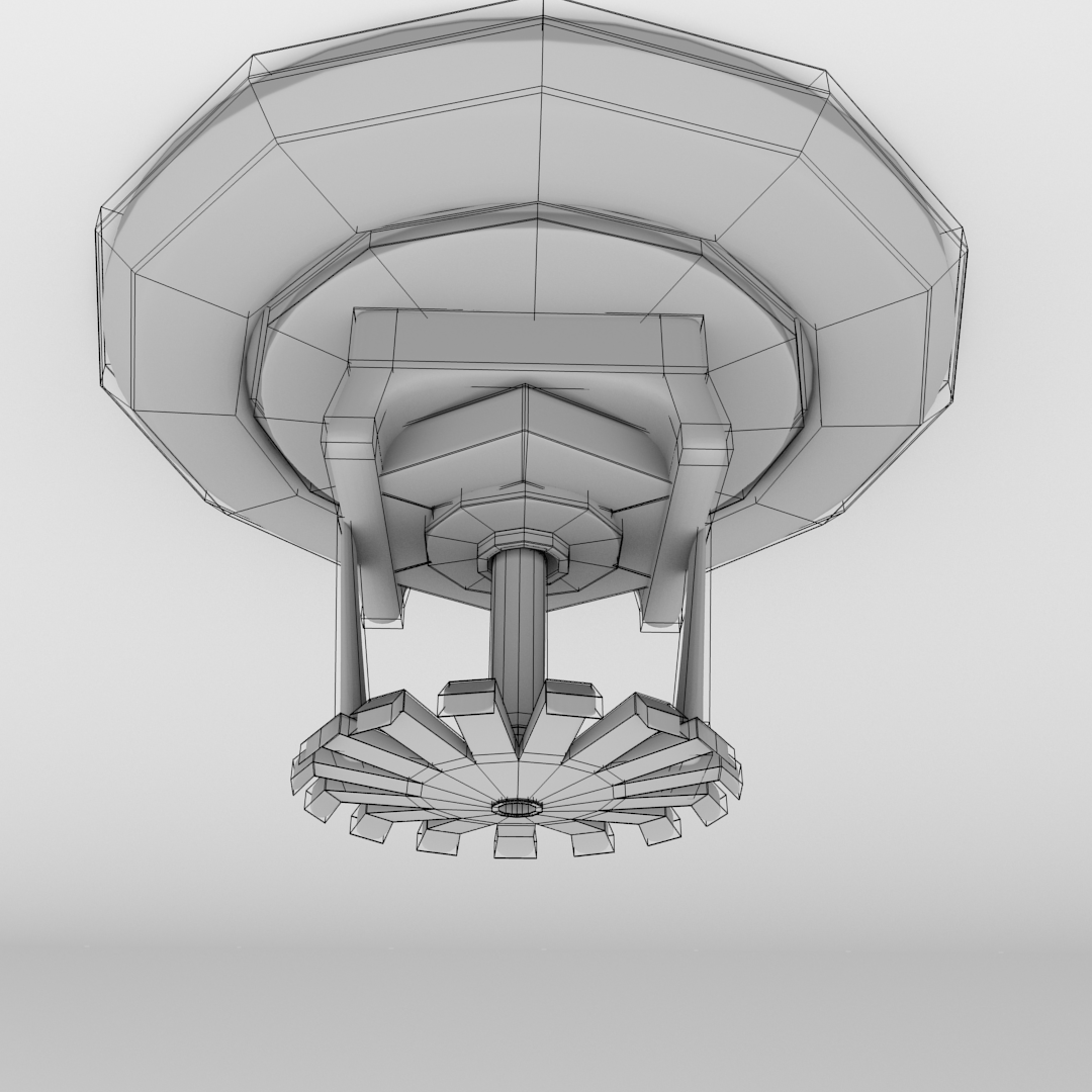 Fire Sprinkler 3D model_4