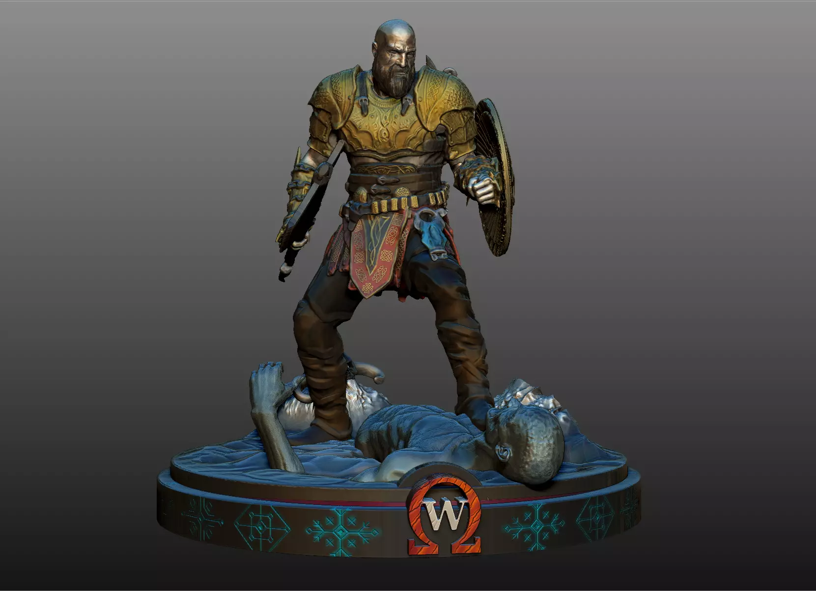 GOD OF WAR KRATOS 3D print model_0