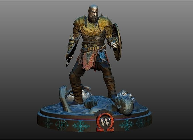 GOD OF WAR  KRATOS  3D print model