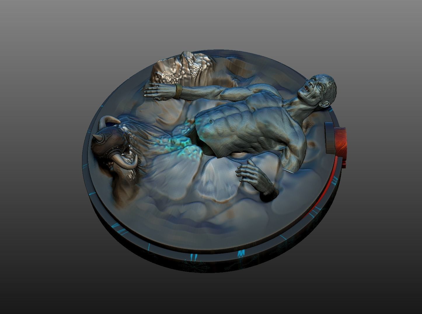 GOD OF WAR KRATOS 3D print model_5