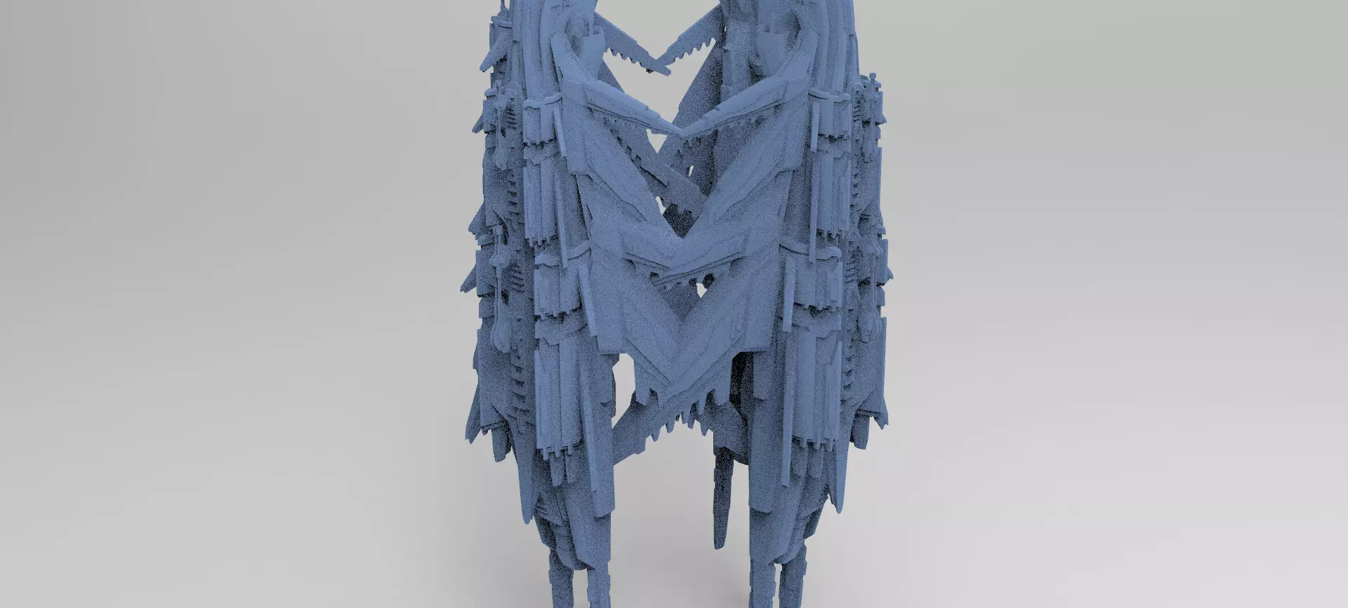 Sci-Fi Insectoid ship architecture 8 3D model