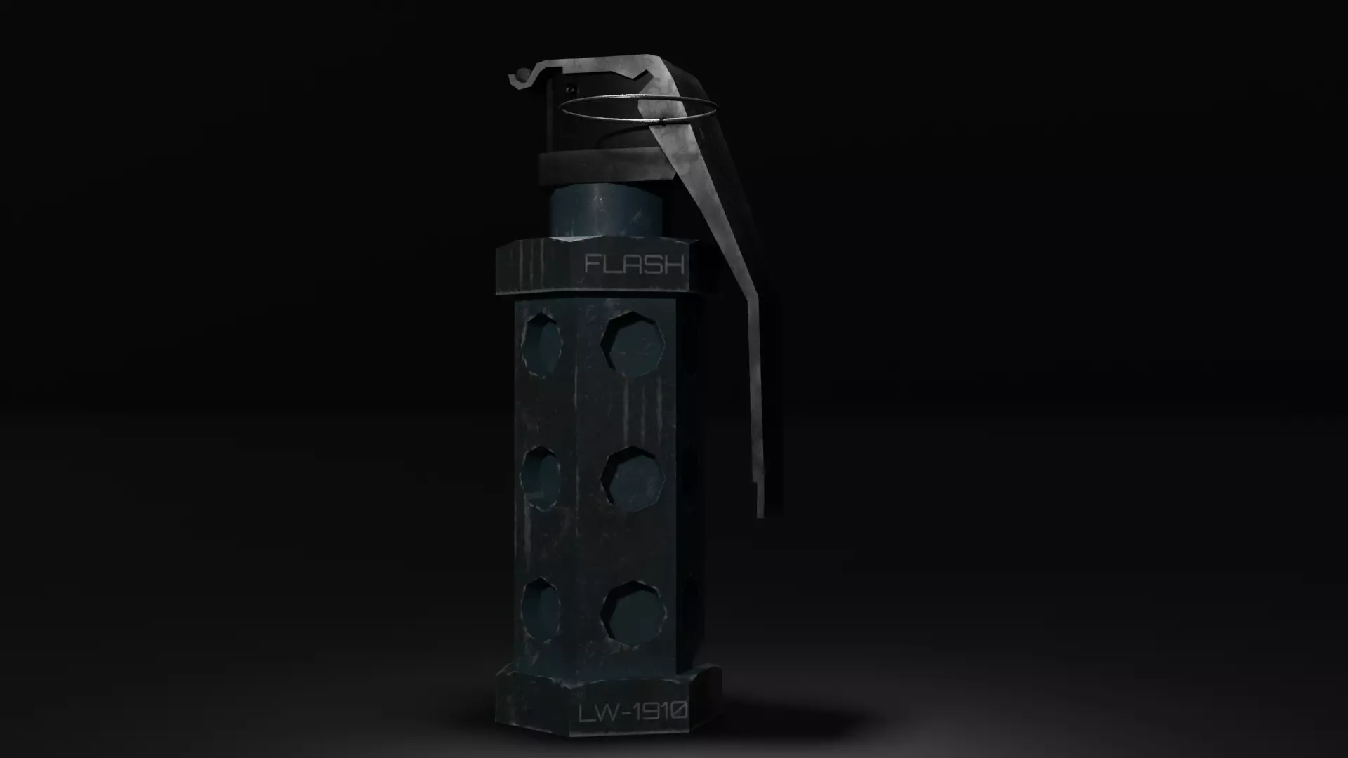 smoke flash grenade Free low-poly 3D model