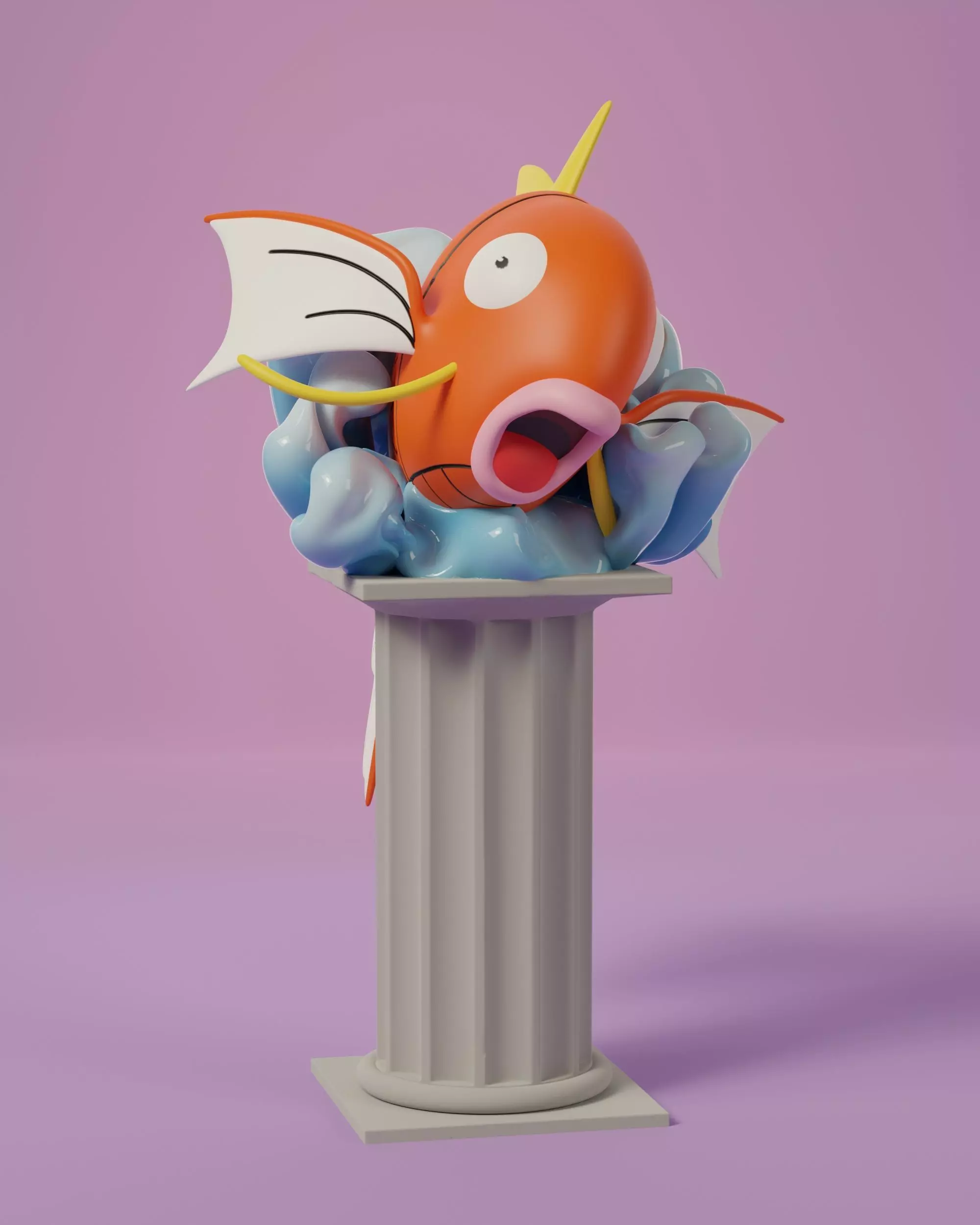 pokemon magikarp statue free Free 3D print model