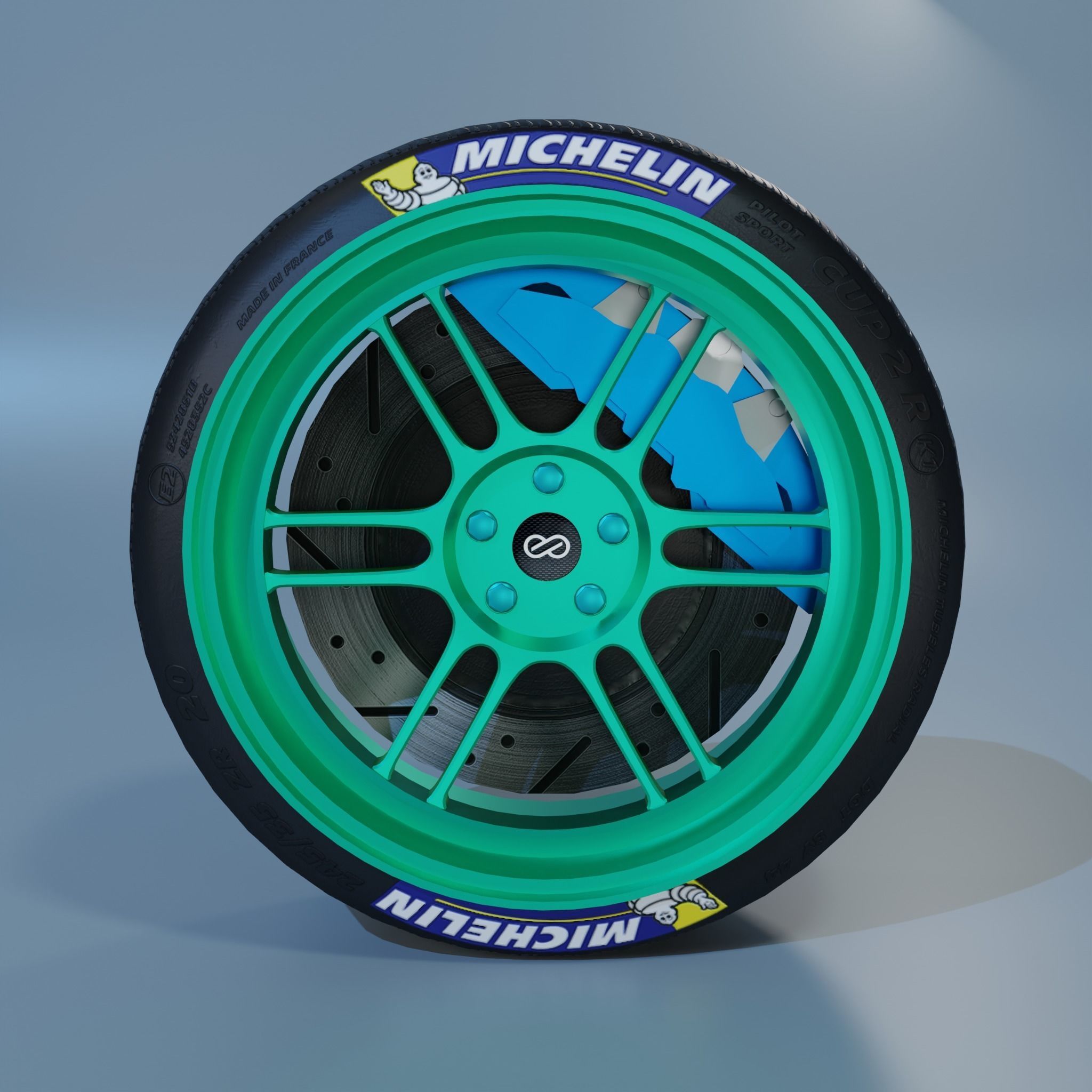Enkei RPF1 Wheel Low-poly 3D model_1
