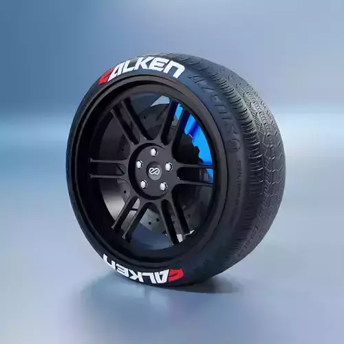 Enkei RPF1 Wheel Low-poly 3D model