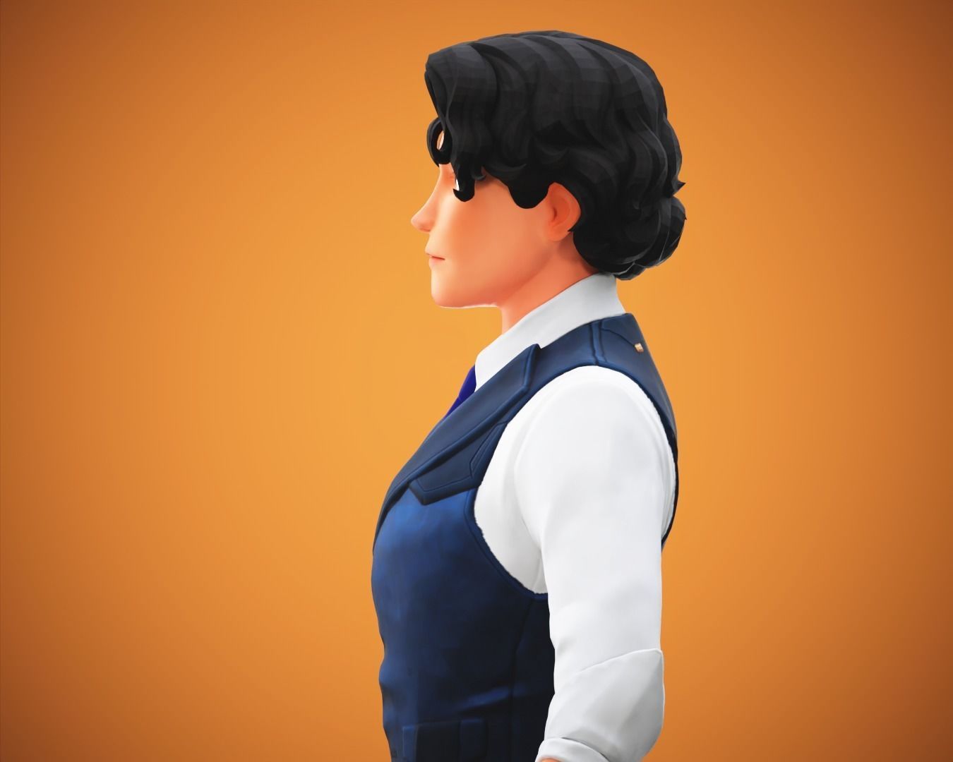 Stylized Cartoon Boy Tony Character Rigged Low-poly 3D model_11