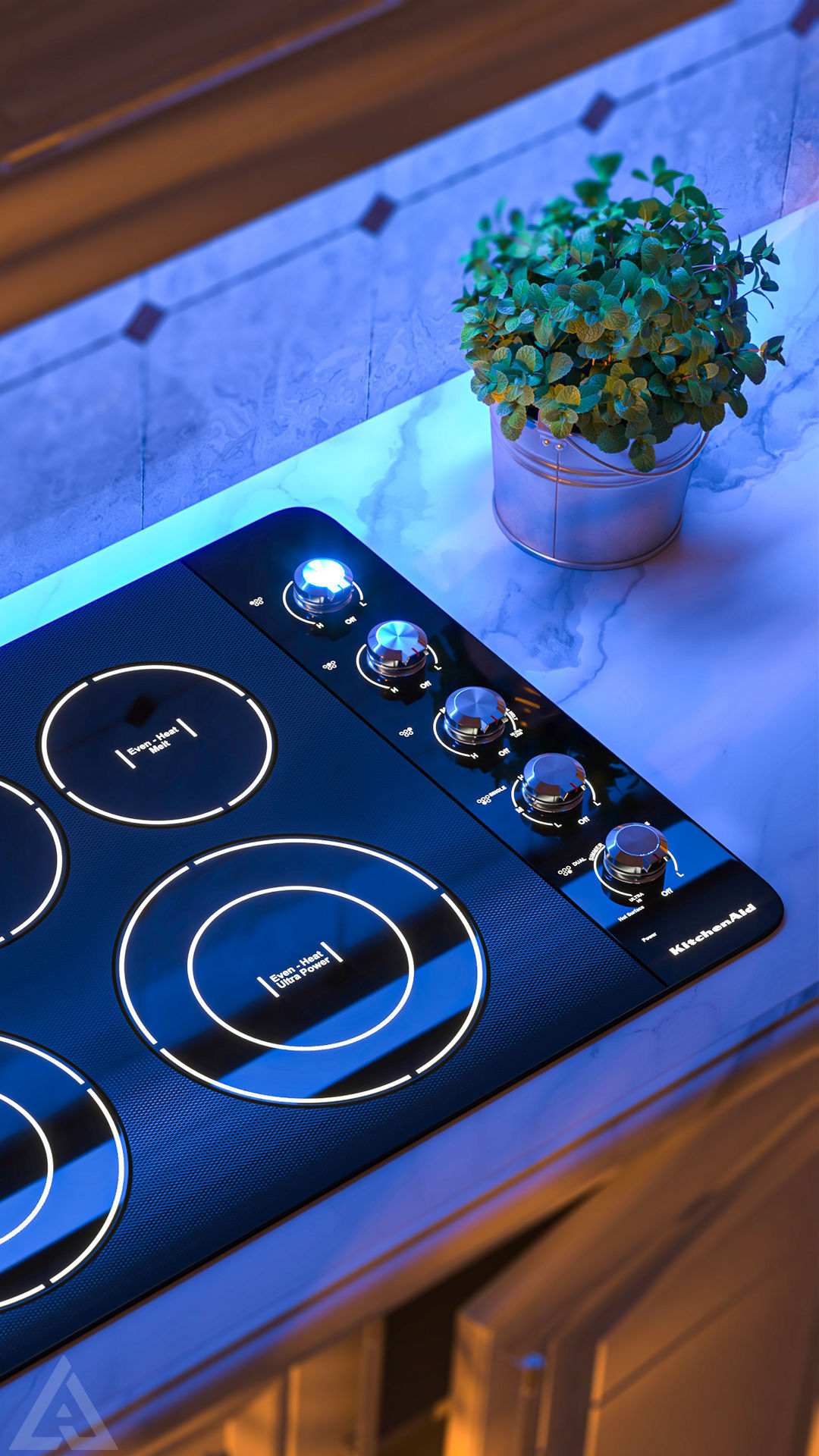 kitchenaid Induction Cooktop 3D model_19