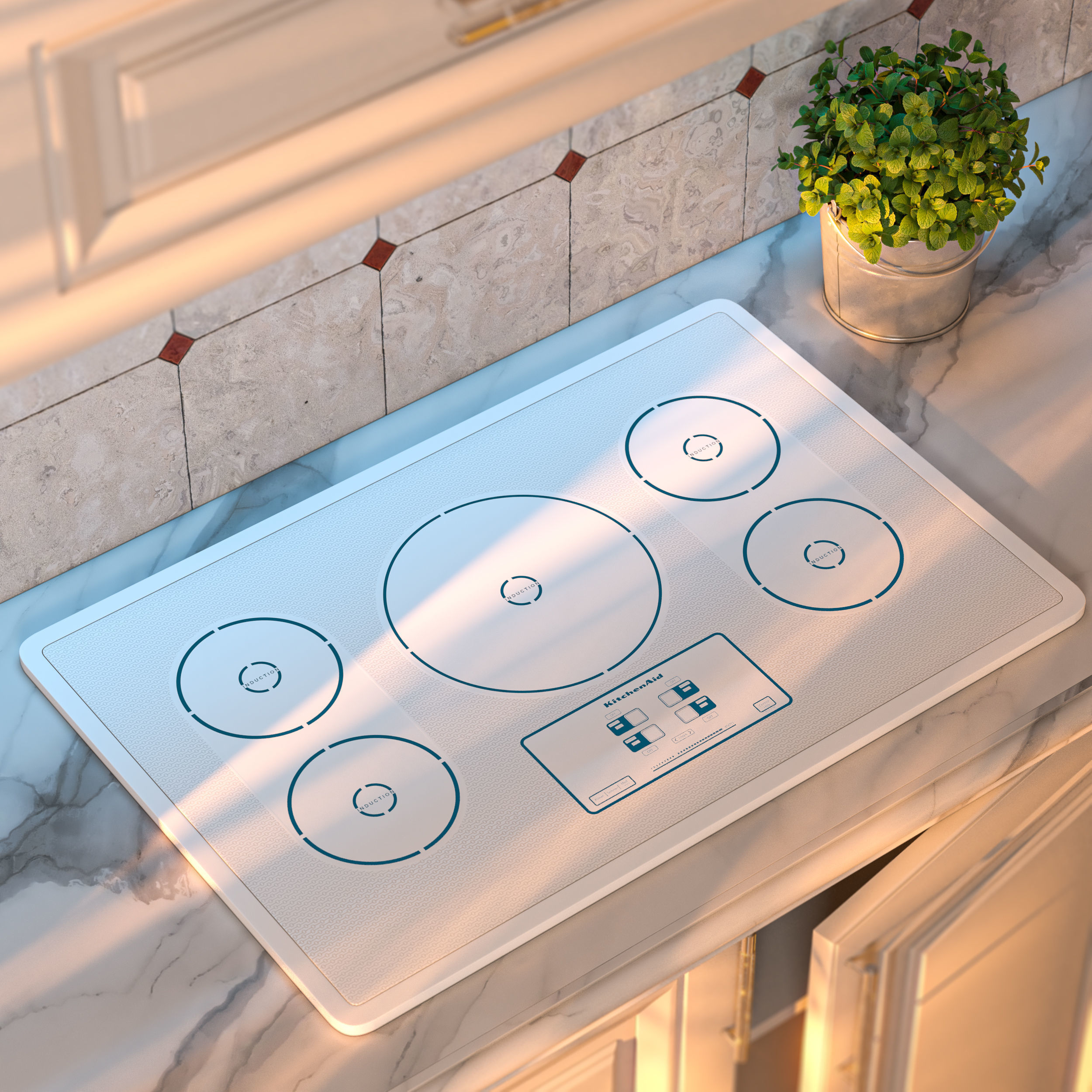 kitchenaid Induction Cooktop 3D model_3