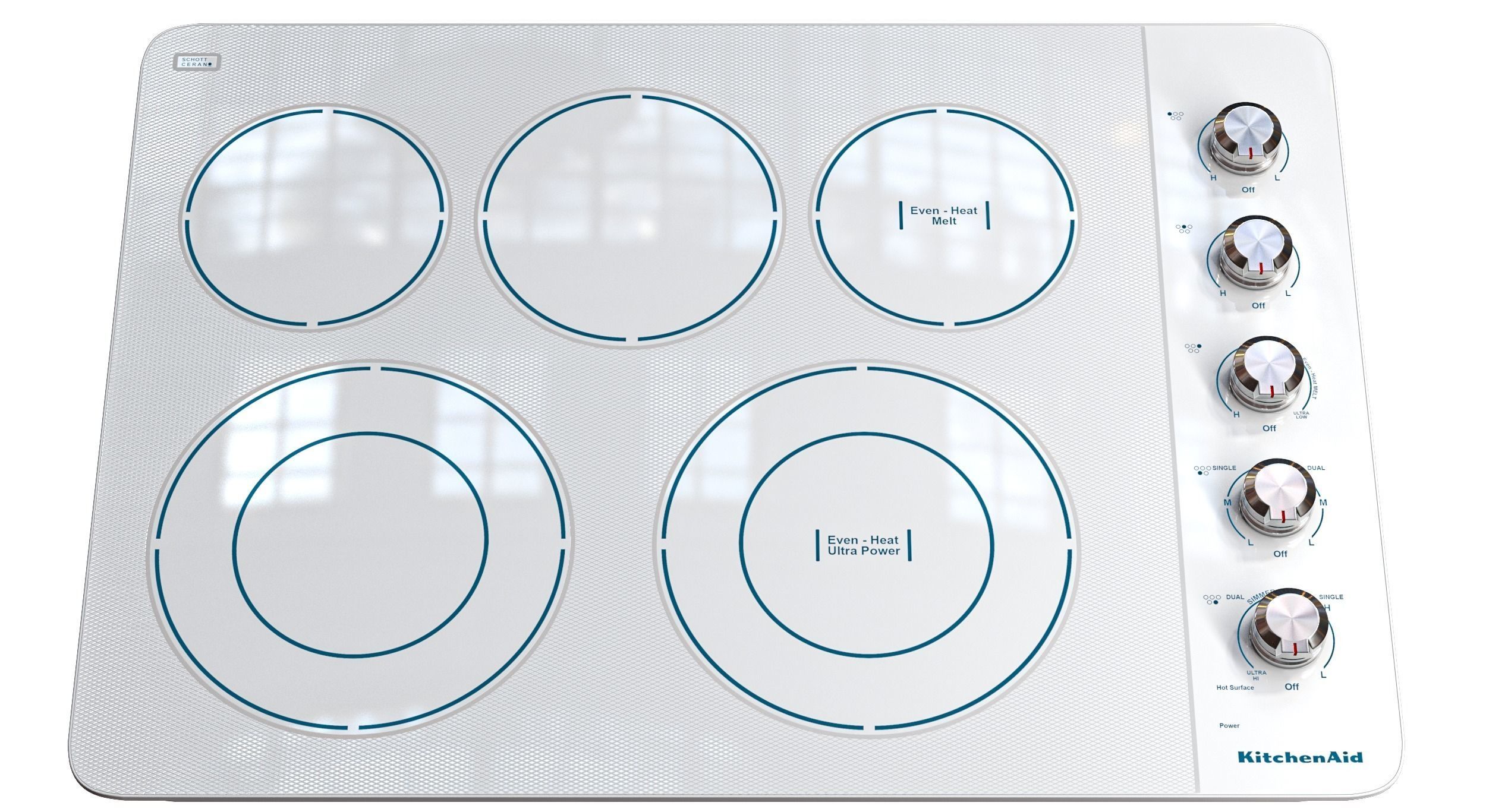 kitchenaid Induction Cooktop 3D model_8