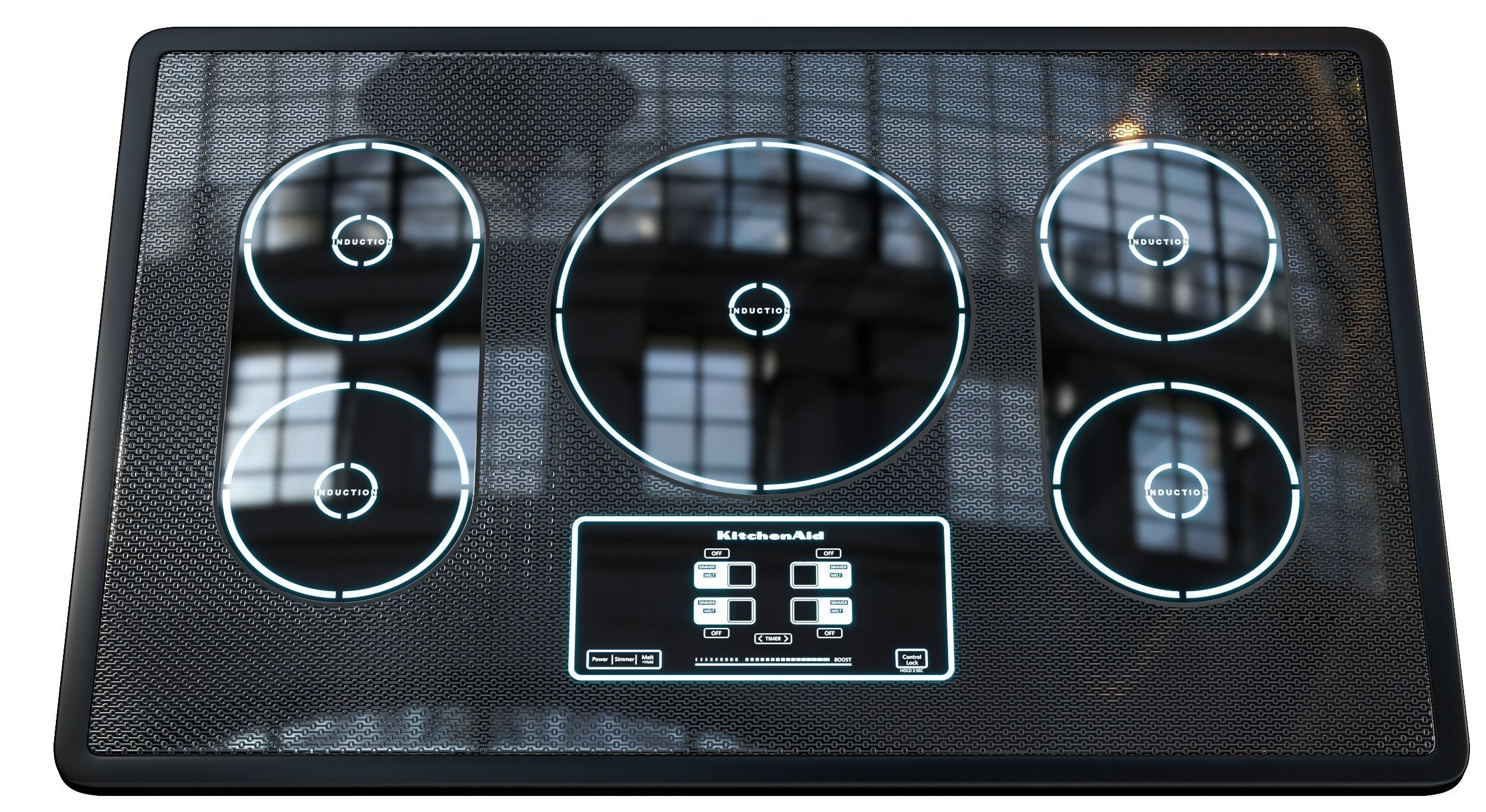 kitchenaid Induction Cooktop 3D model_11