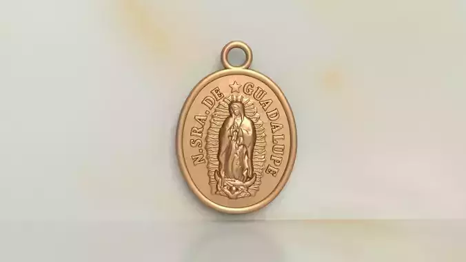 Our Lady of Guadalupe Medallion Set Virgin Mary Frame