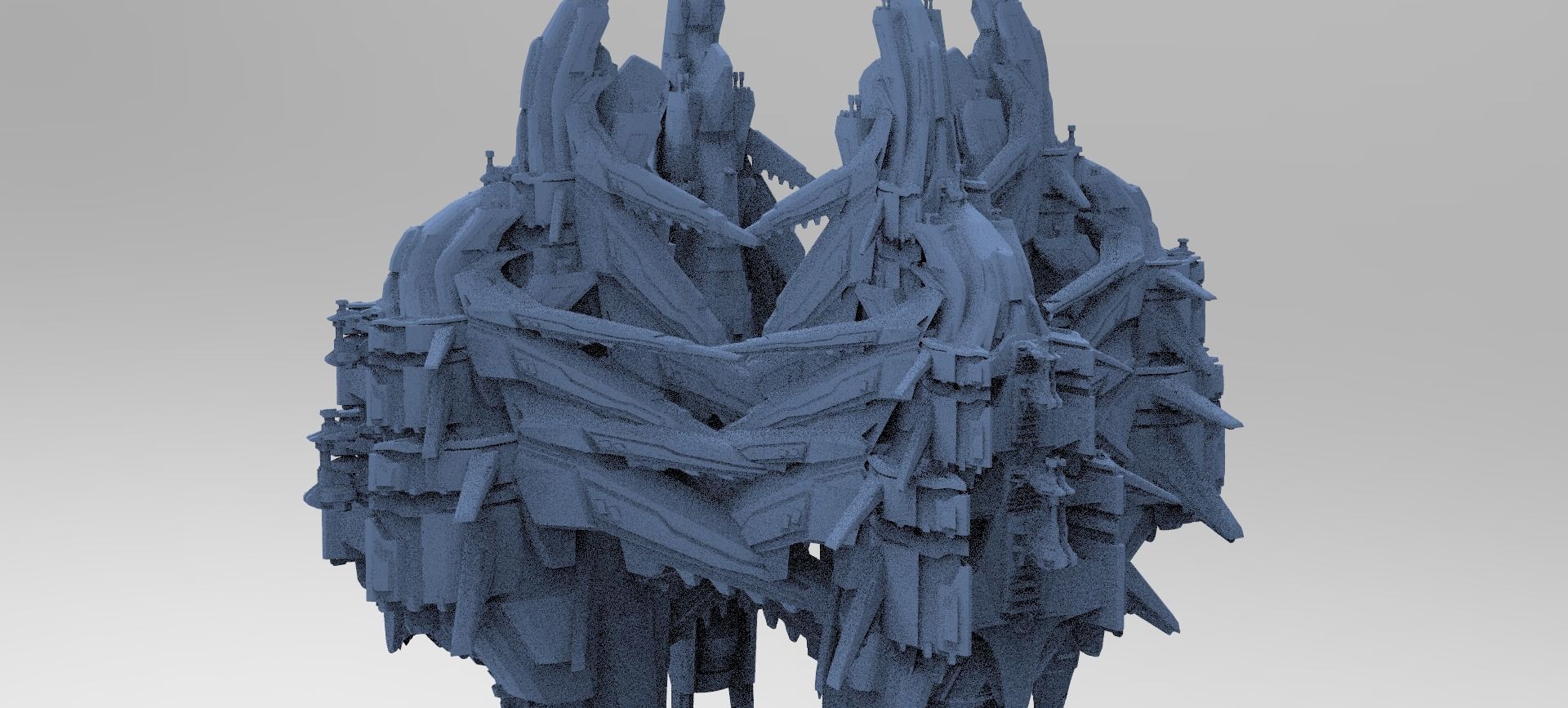 Sci-Fi Insectoid ship Architecture collection 3 3D model_1