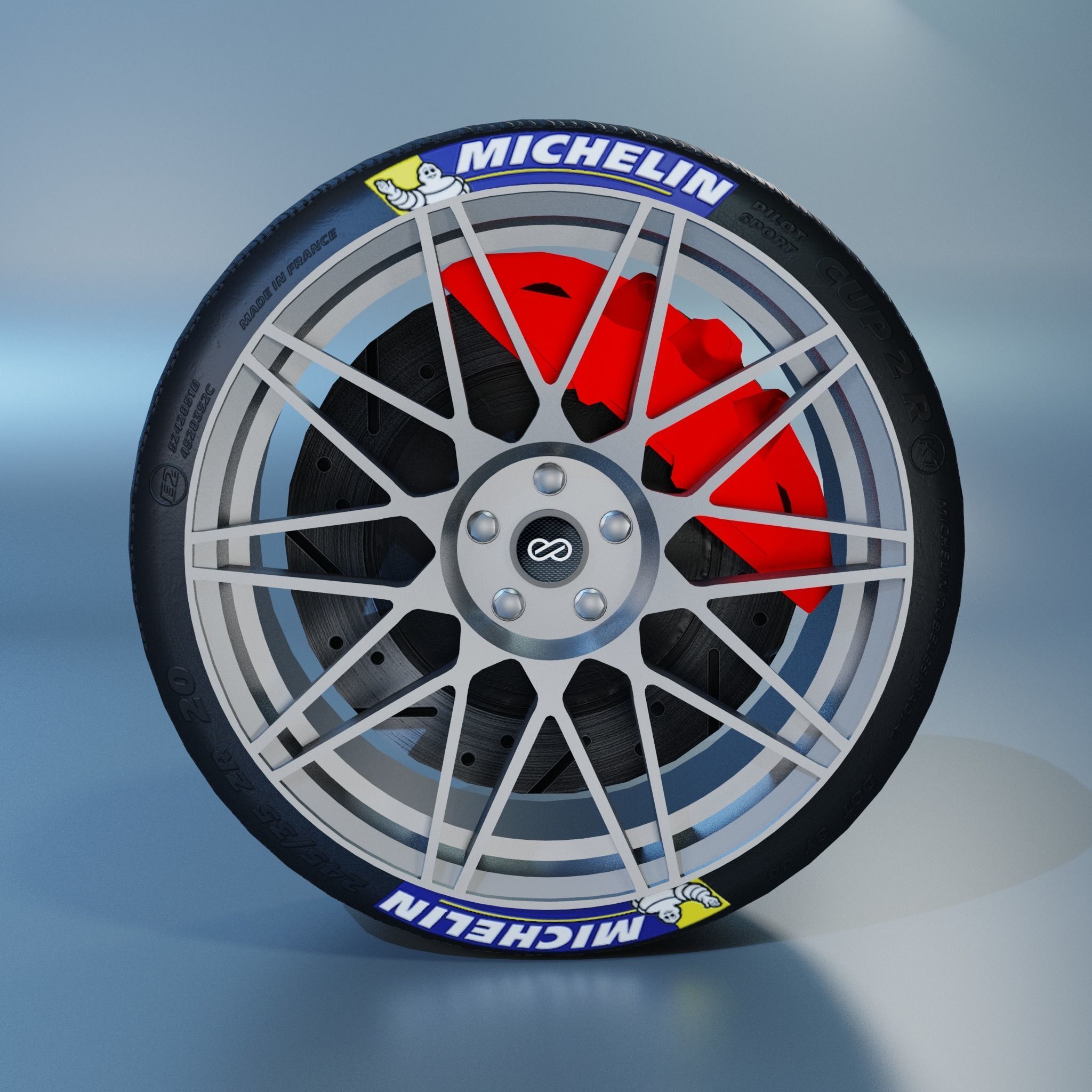 Enkei Tms Sport Wheel Low-poly 3D model_1