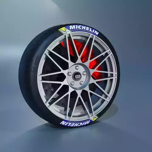 Enkei Tms Sport Wheel Low-poly 3D model