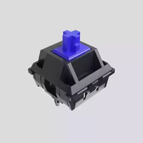 Cherry MX switches keyboard keys 3D model